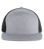 Heather 6-Panel Arch Trucker Snapback Cap - P710