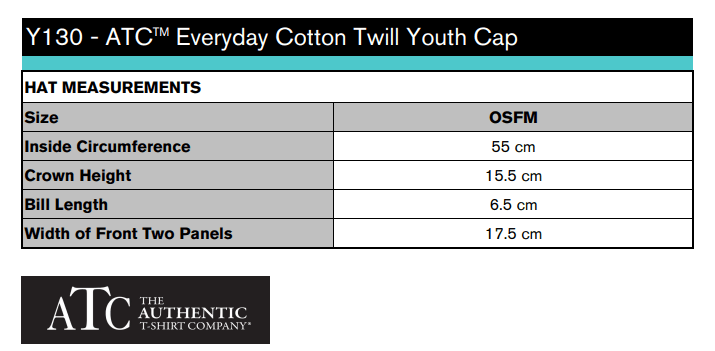 Youth Cotton Twill Cap - Velcro Headband - ATC Y130 - Leatherwood Trading Post