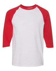Heavy Cotton™ Raglan Three-Quarter Sleeve T-Shirt - 5700 - Gildan - Leatherwood Trading Post