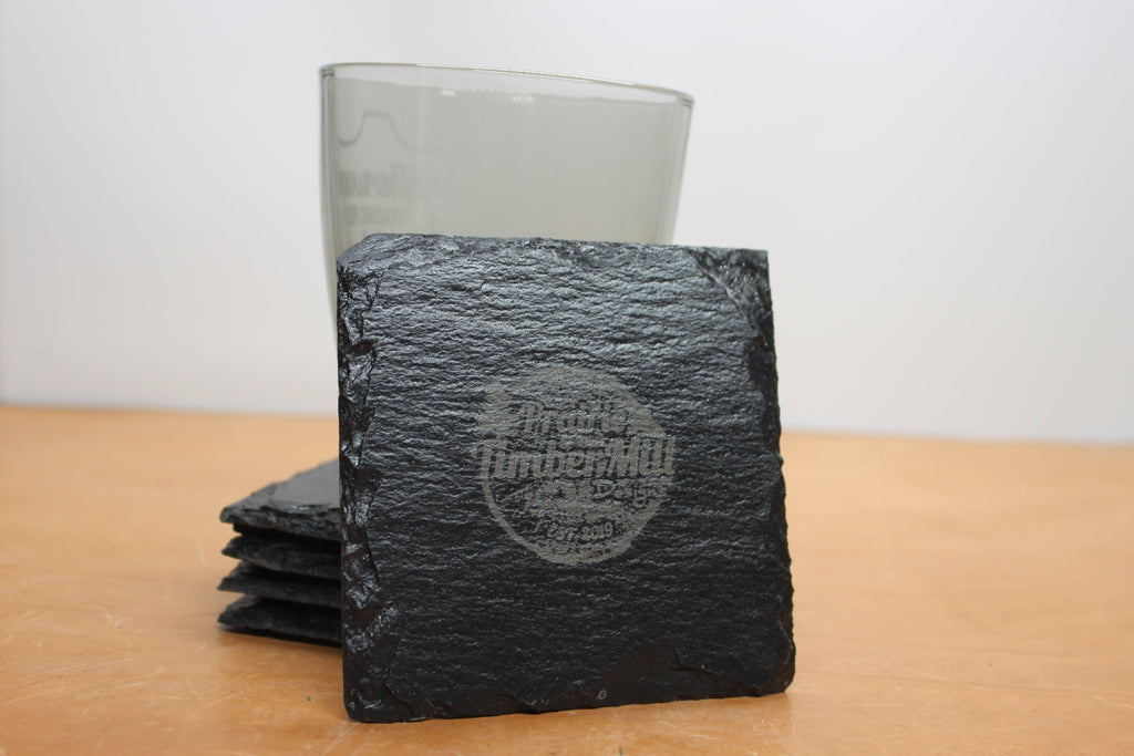 Engraved Slate Coasters (Set of 4) - Leatherwood Trading Post
