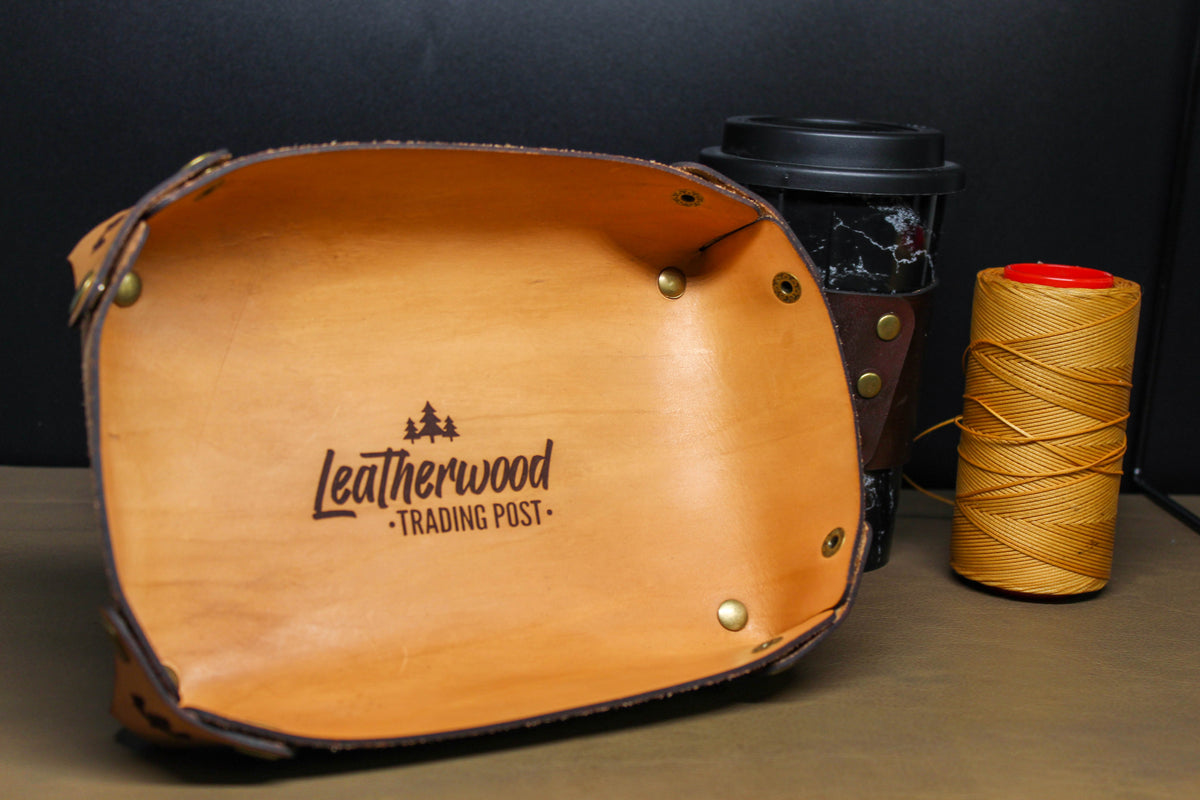 Deluxe Valet Tray | Leather Catch All Tray
