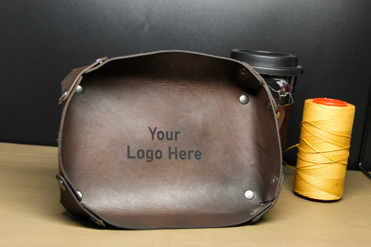 Deluxe Valet Tray | Leather Catch All Tray