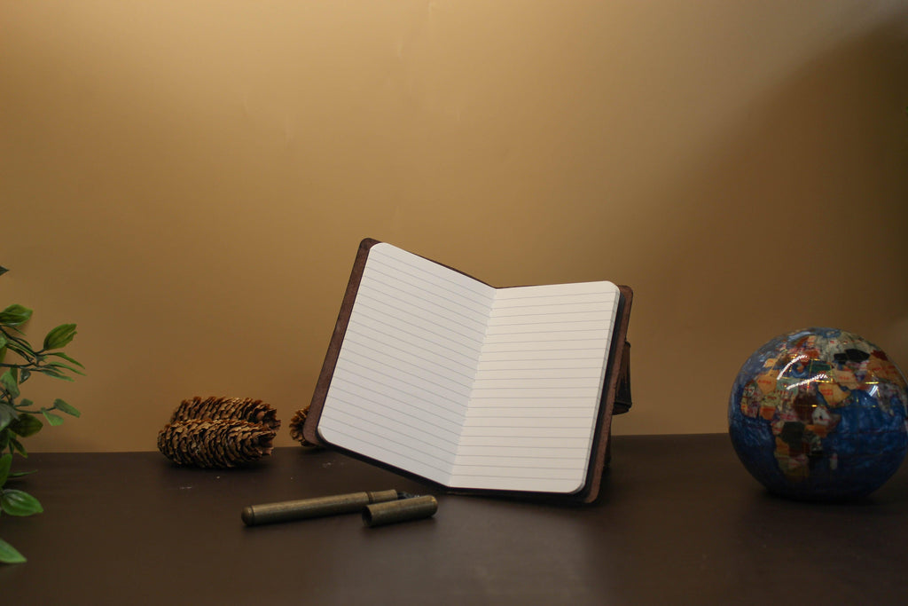 Custom Leather Notebook Cover - Leatherwood Trading Post