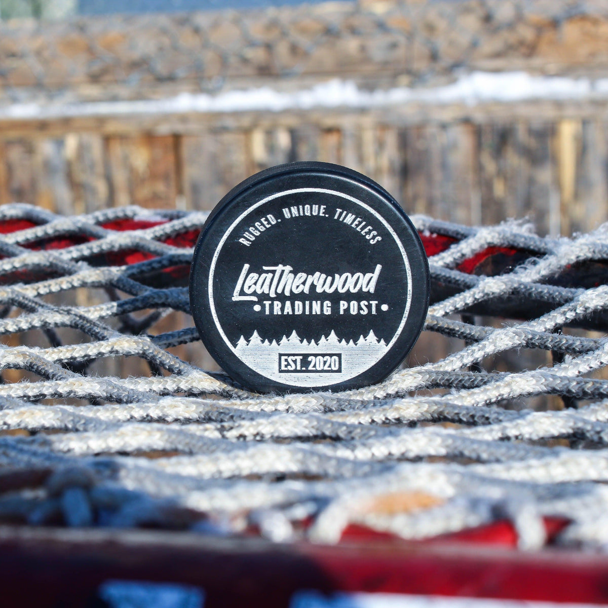 Custom Engraved Hockey Puck - Leatherwood Trading Post