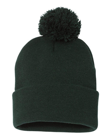Pom-Pom 12" Knit Beanie - Sportsman SP15 - Leatherwood Trading Post