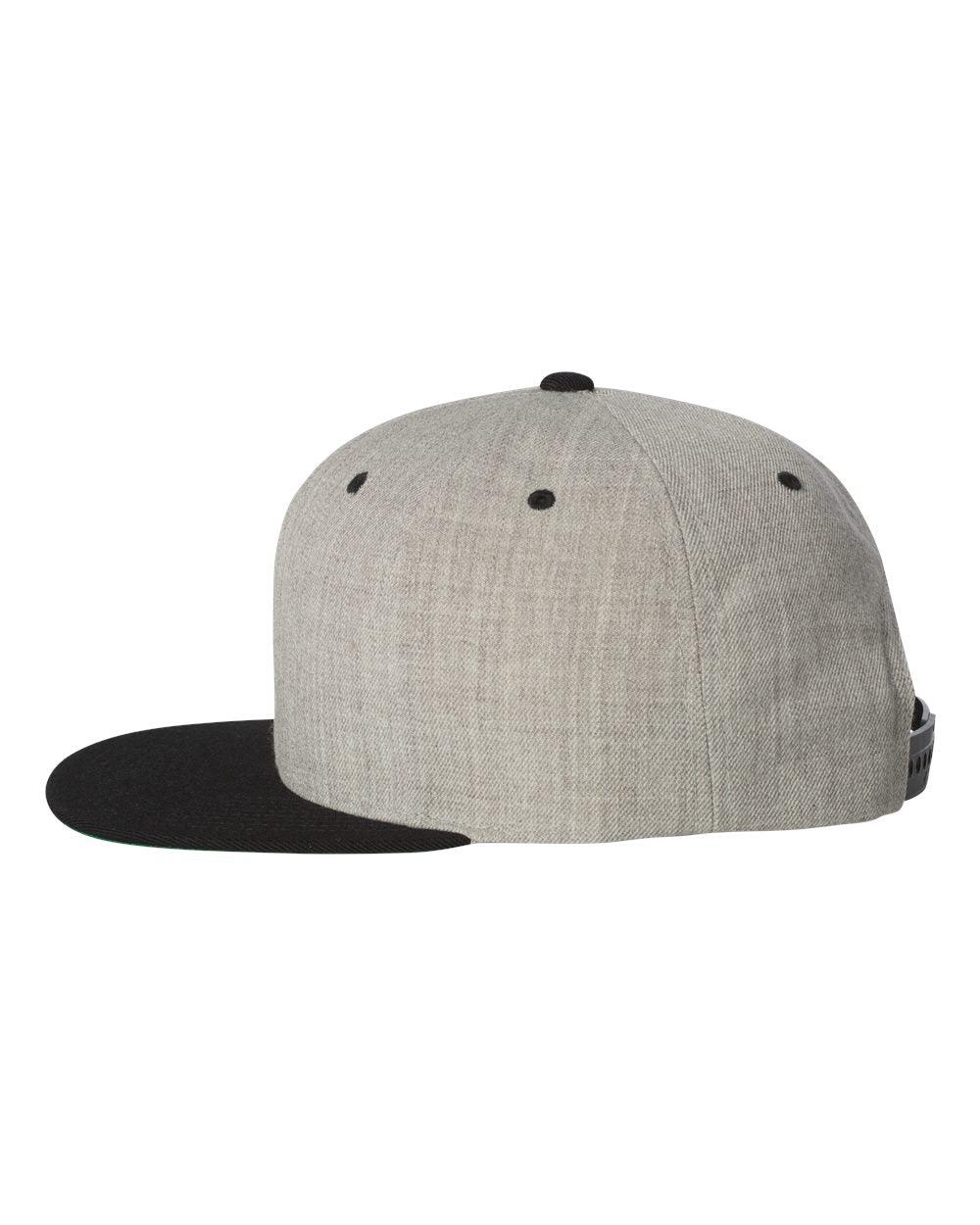 Flat Bill Cap - Yupoong 6089M - Snapback Headband - Leatherwood Trading Post