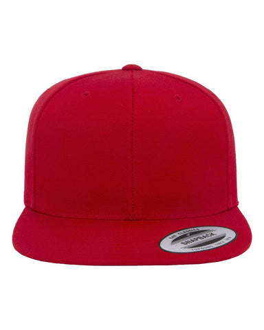 Flat Bill Cap - Yupoong 6089M - Snapback Headband - Leatherwood Trading Post
